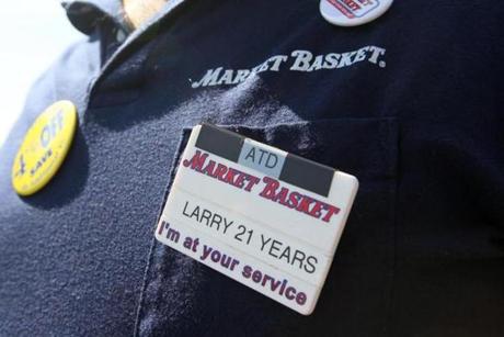 Market Basket workers loyal to the ousted president, Arthur T. Demoulas, are keeping up the pressure to bring him back. A rally like the one on Monday is planned for Friday.
